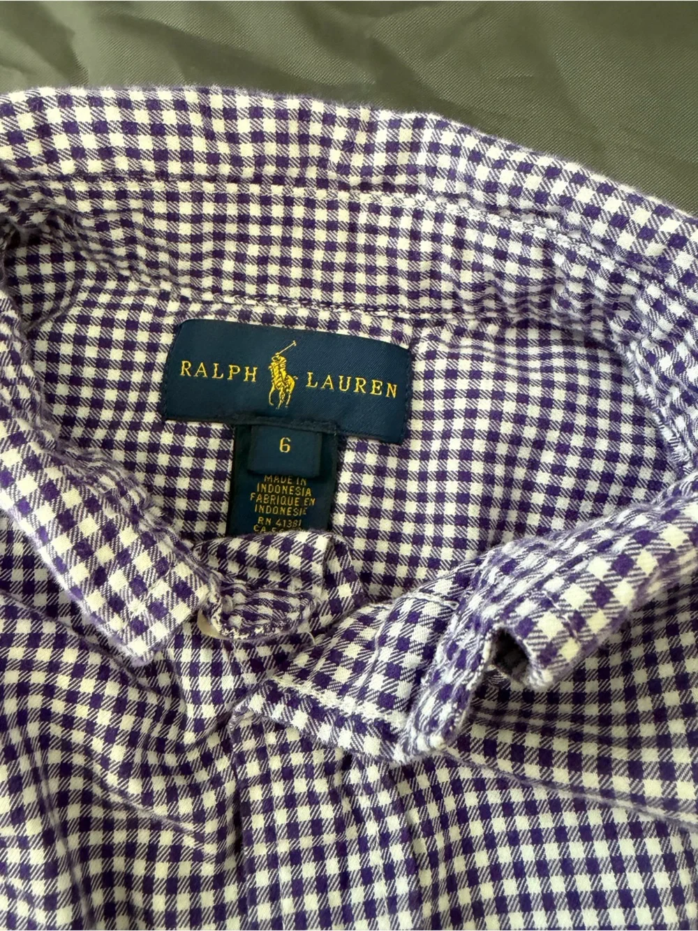 Ralph Lauren Boy’s Gingham Button-Down Shirt